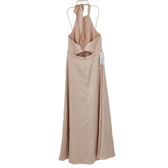 AZAZIE Delmar A Line Floor Length Dress Women’s Size A12 in English Rose NEW - Picture 7 of 7